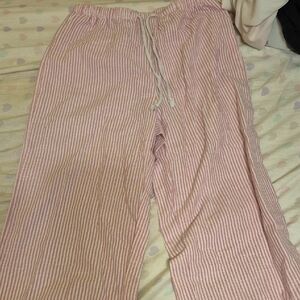 Pink Striped Lounge Pants